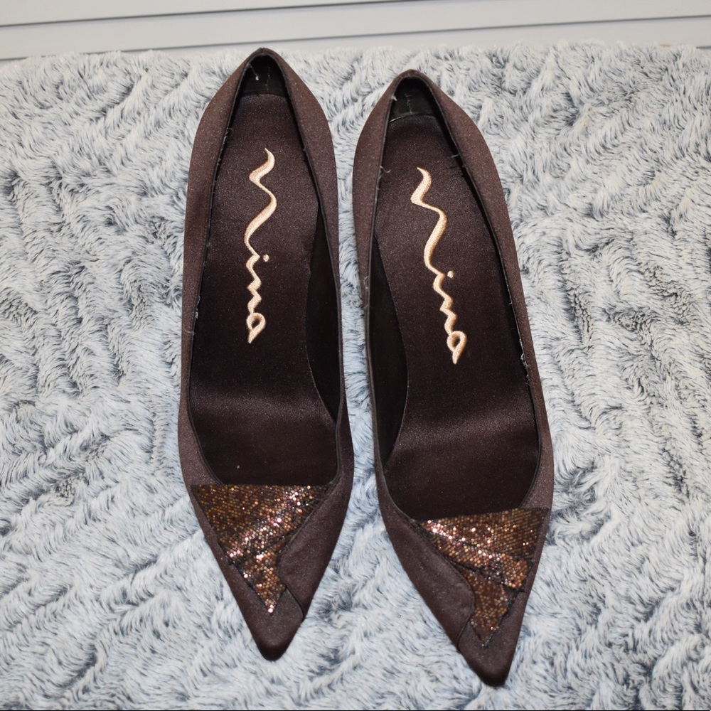 Brown Nina Heels - Size 7